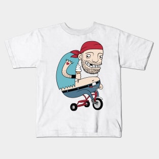 Bikie on a Trikie Kids T-Shirt